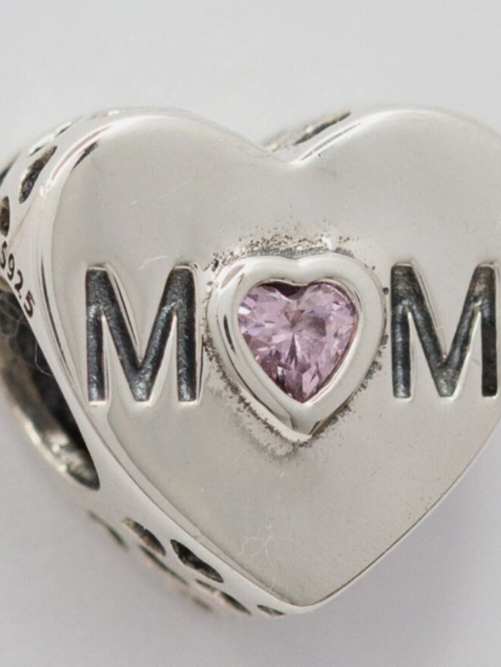 New Pandora S925 ALE Sterling Silver Wife Heart Charm 791881PCZ